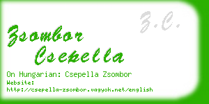 zsombor csepella business card